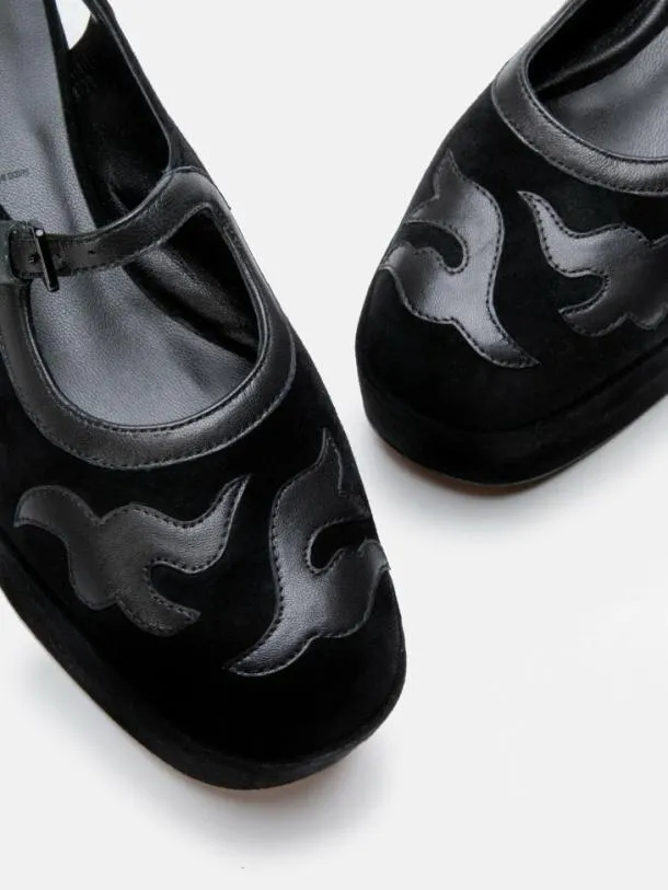 Women NOPAM Suede Black Clergerie Babies