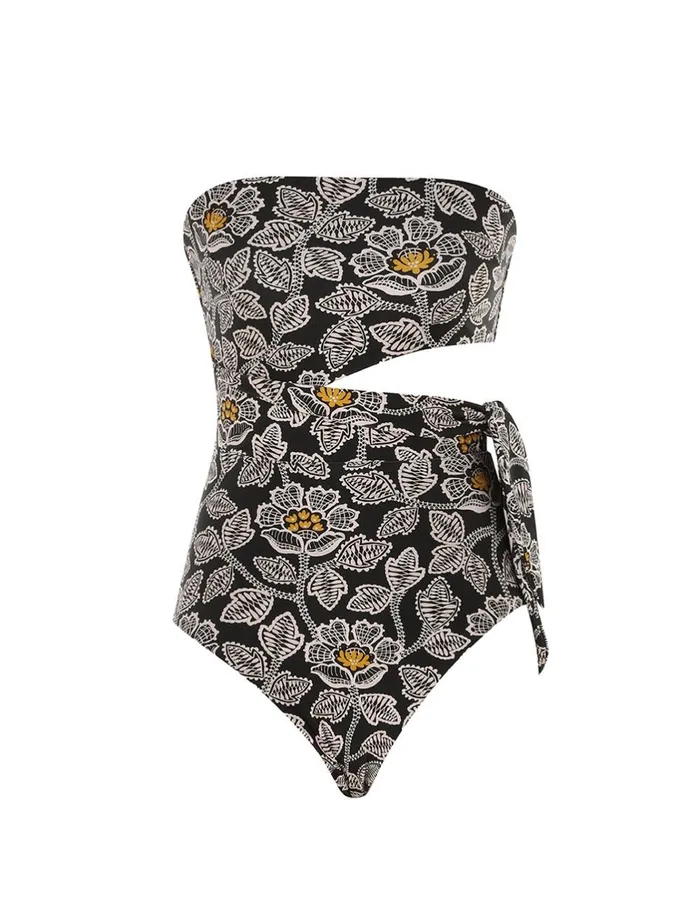Women One Pieces Zimmermann Ottie Scarf Tie 1pc Black Floral