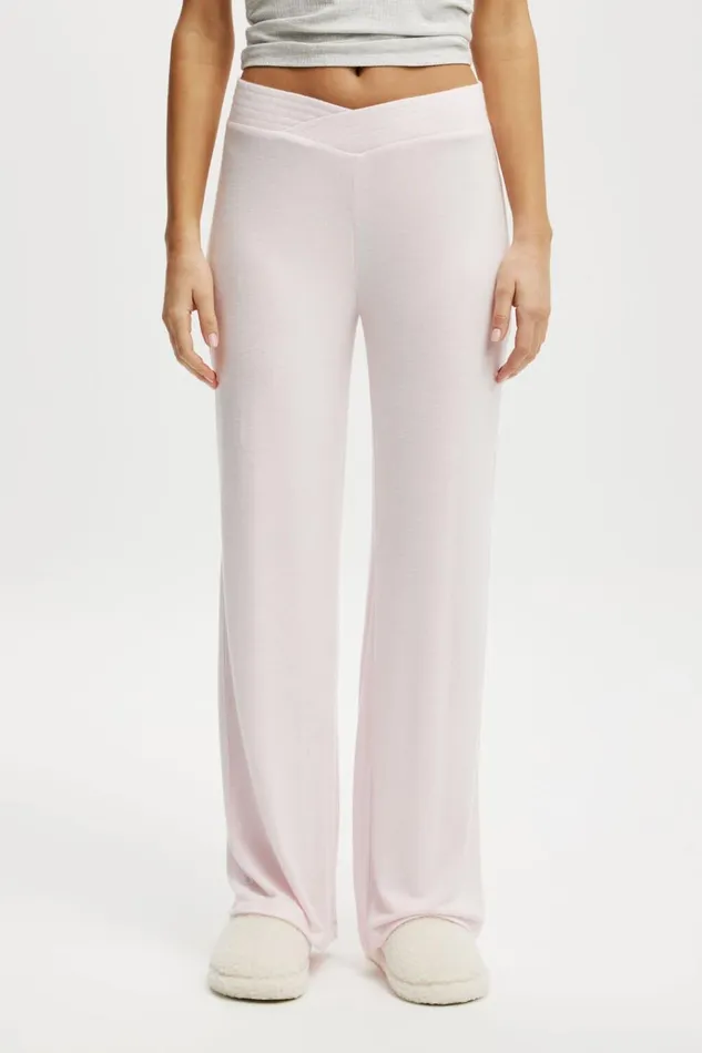 Women Pajamas Cotton On Super Soft V Front Pant Tender Touch Pink