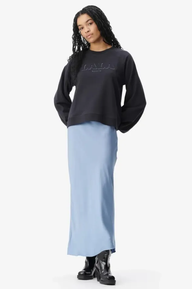 Women Pants and Skirts Lala Berlin Skirt Sasai Viscose Mix Faded Denim Women Pants and Skirts Lala Berlin Skirt Sasai Viscose Mix Faded Denim
