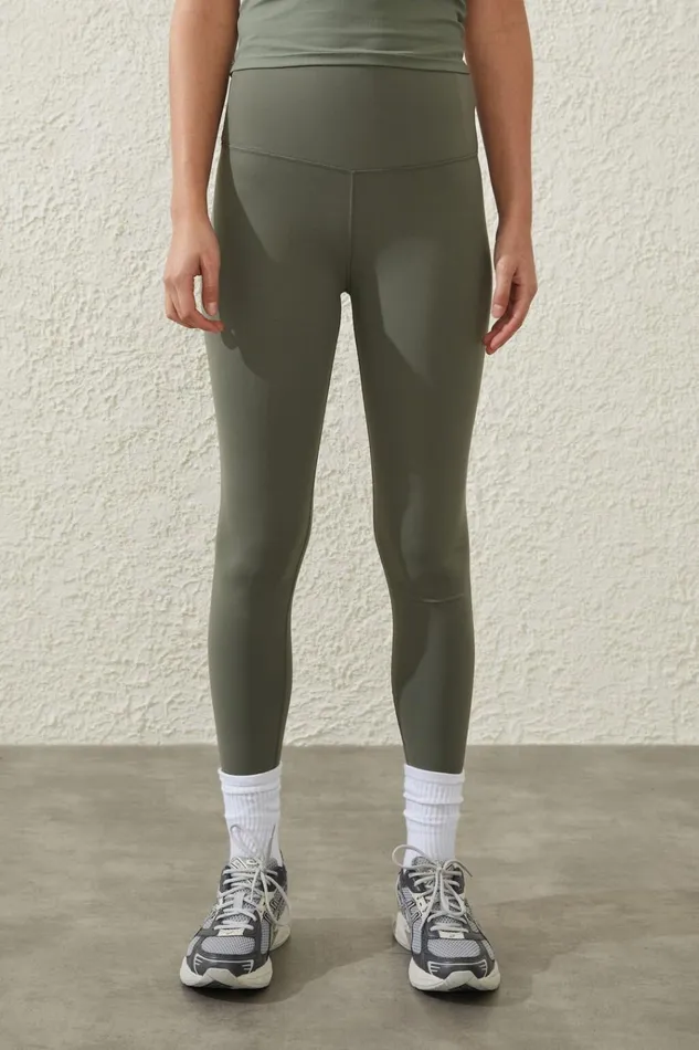 Women Pants Cotton On Active High Waist Core Full Length Tight Sweet Green Women Pants Cotton On Active High Waist Core Full Length Tight Sweet Green