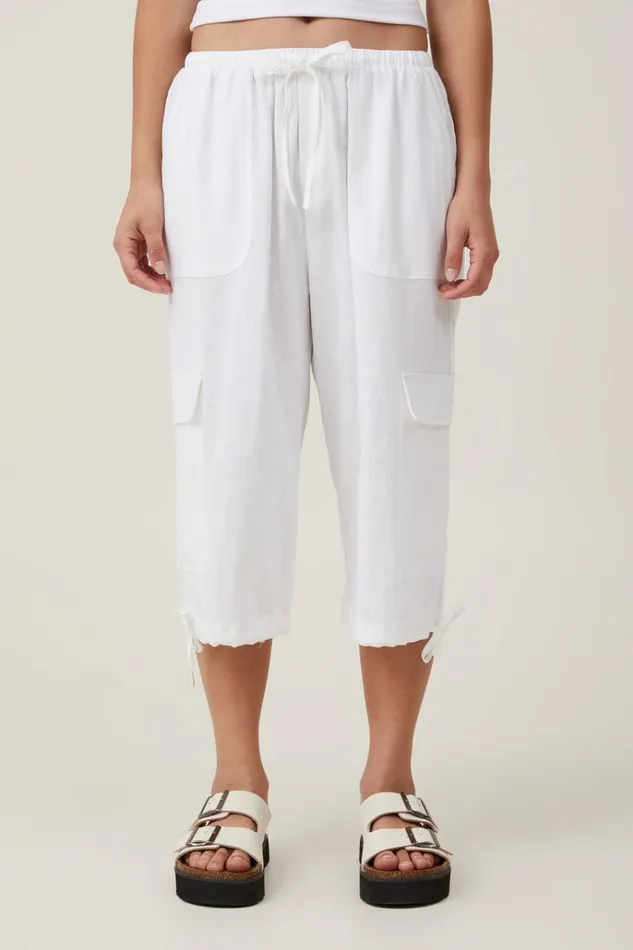 Women Pants Cotton On Haven Capri Pant White