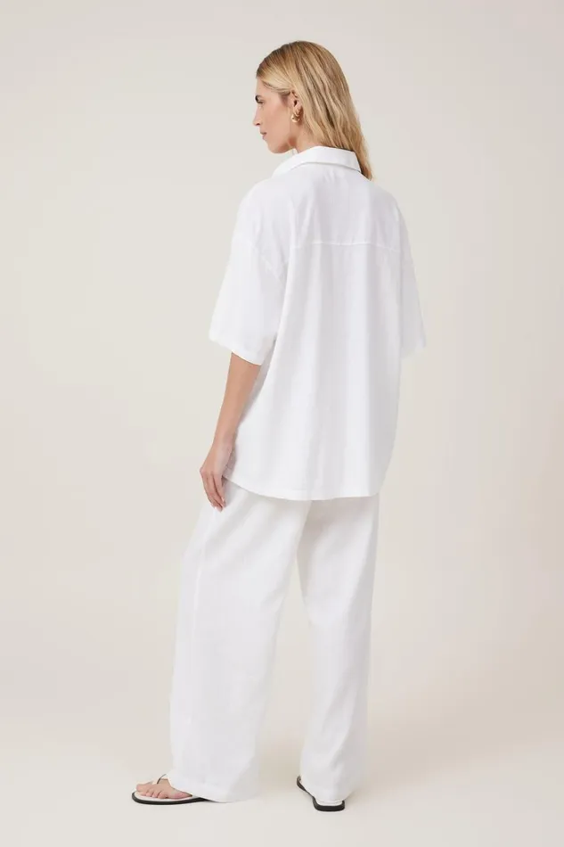 Women Pants Cotton On Haven Wide Leg Pant White