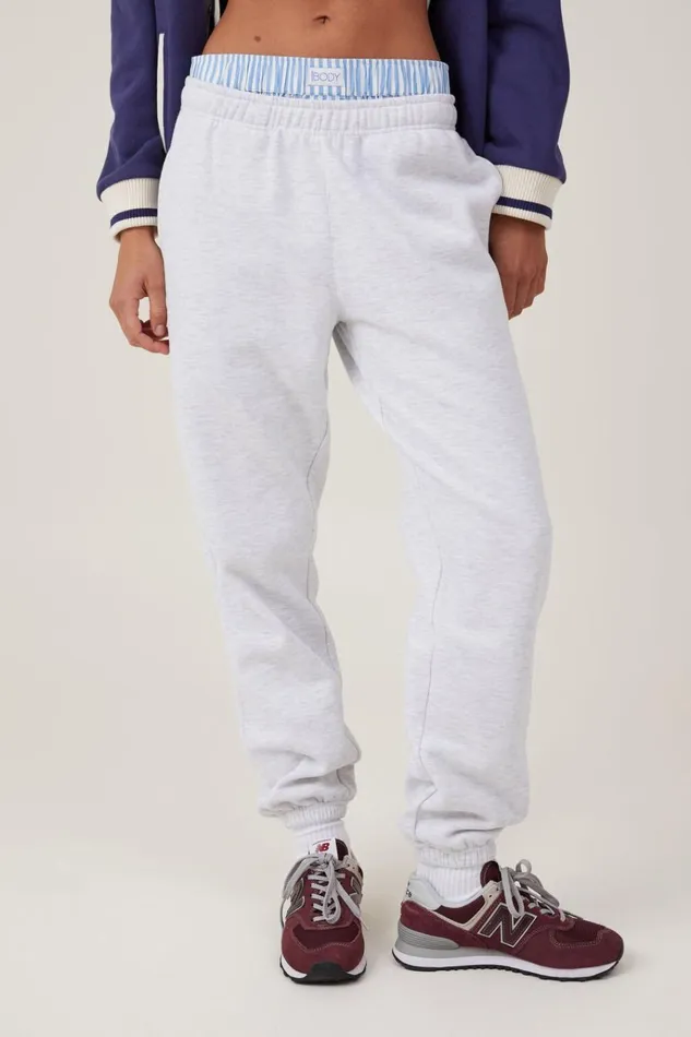 Women Pants Cotton On Plush Essential Gym Sweatpant Cloudy Grey Marle Women Pants Cotton On Plush Essential Gym Sweatpant Cloudy Grey Marle