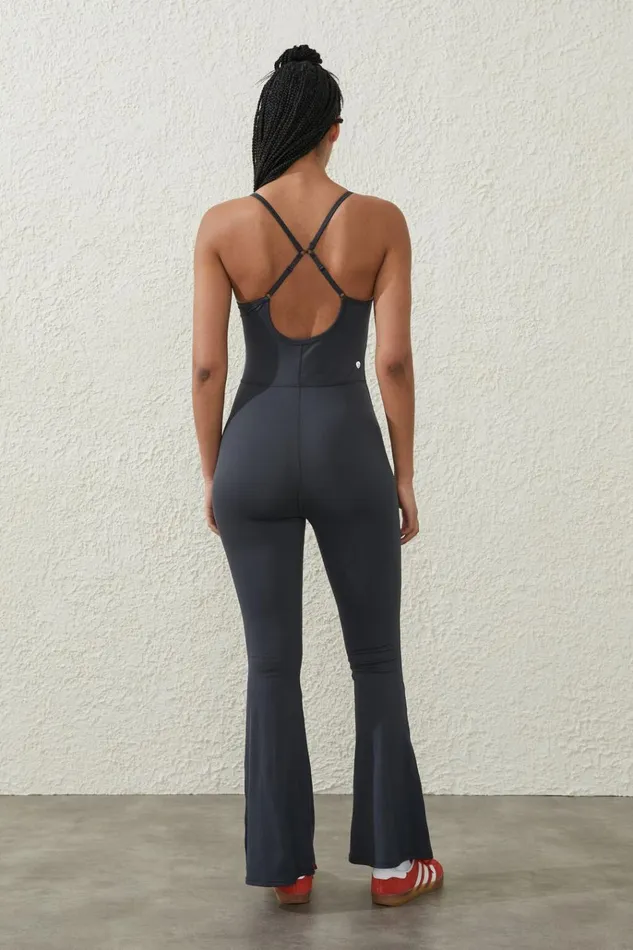 Women Pants Cotton On Ultra Soft Flare Onesie Element Blue