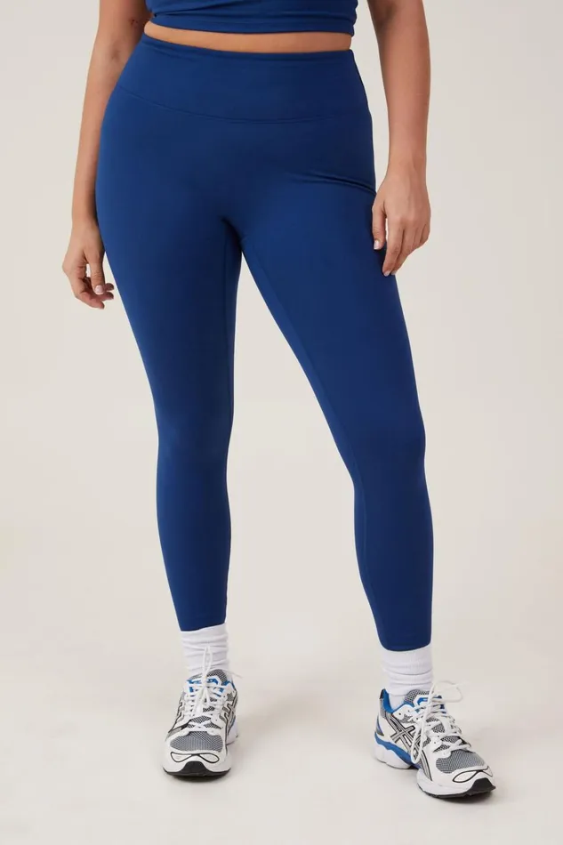 Women Pants Cotton On Ultra Soft Twist Full Length Tight Navy Peony