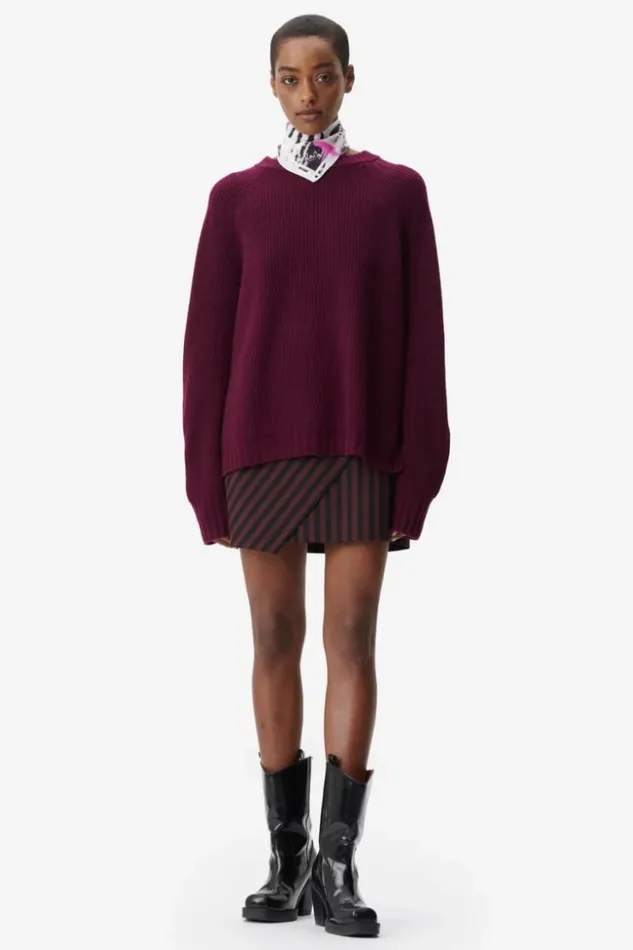 Women Pullover Lala Berlin Jumper Kaleva Wool Mix Fudge