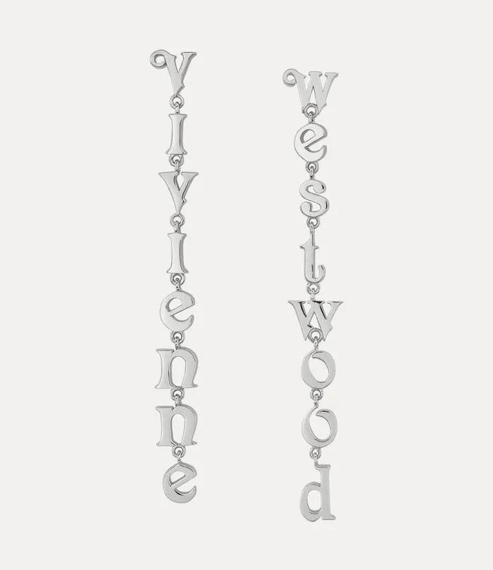 Women Raimunda Earrings Platinum Vivienne Westwood Classic Styles Women Raimunda Earrings Platinum Vivienne Westwood Classic Styles