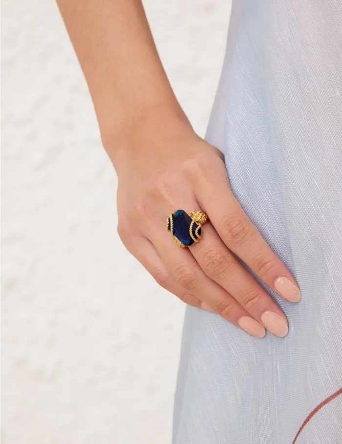 Women Rings Zimmermann Bloom Ring Goldsapphire