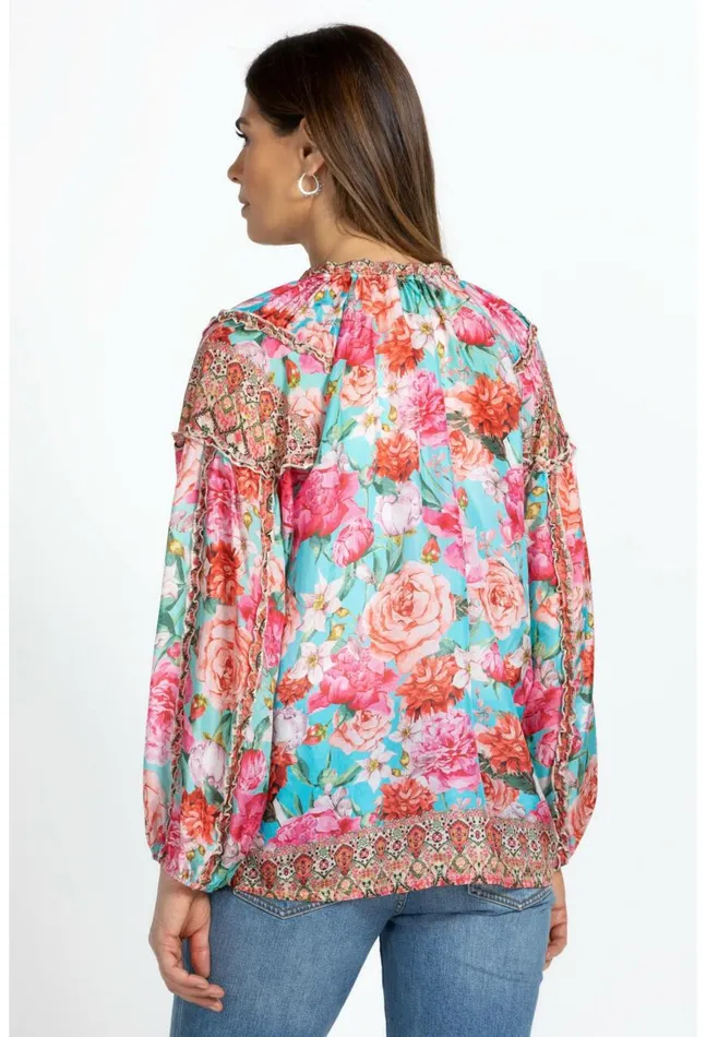 Women Rose Narcisa Blouse Rose Narcisa Johnny Was Tops