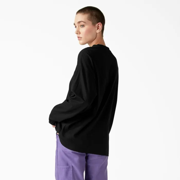 Womens Garden Plain Long Sleeve TShirt Black Black kbk Women Dickies TShirts Womens Garden Plain Long Sleeve TShirt Black Black kbk Women Dickies TShirts