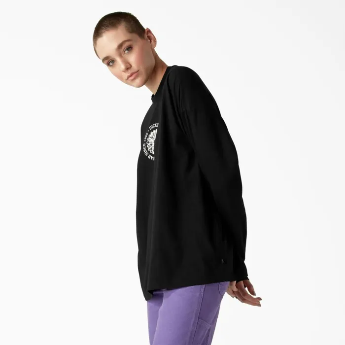 Womens Garden Plain Long Sleeve TShirt Black Black kbk Women Dickies TShirts Womens Garden Plain Long Sleeve TShirt Black Black kbk Women Dickies TShirts