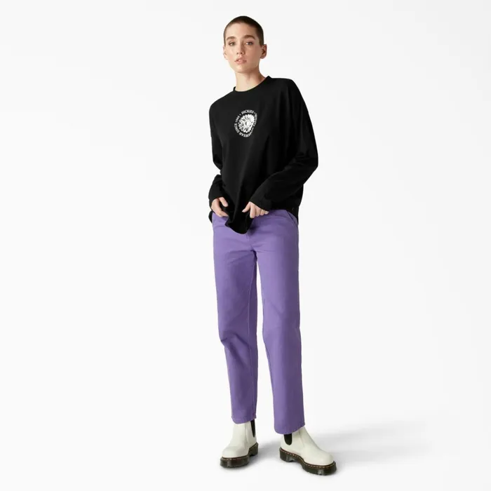 Womens Garden Plain Long Sleeve TShirt Black Black kbk Women Dickies TShirts Womens Garden Plain Long Sleeve TShirt Black Black kbk Women Dickies TShirts