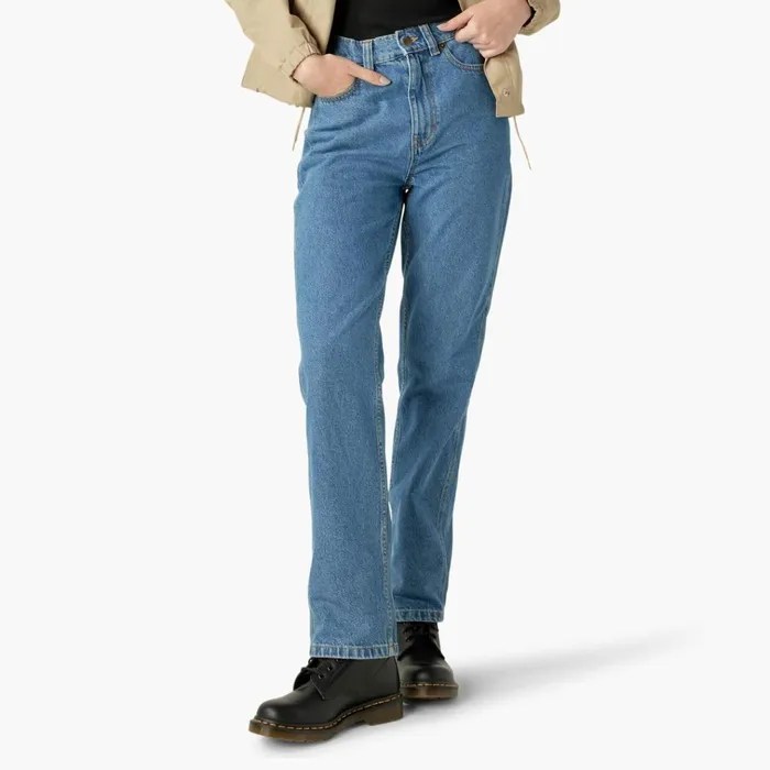 Womens Houston Relaxed Fit Jeans Chambray Light Blue Chambray Light Blue clb Women Dickies Jeans Womens Houston Relaxed Fit Jeans Chambray Light Blue Chambray Light Blue clb Women Dickies Jeans