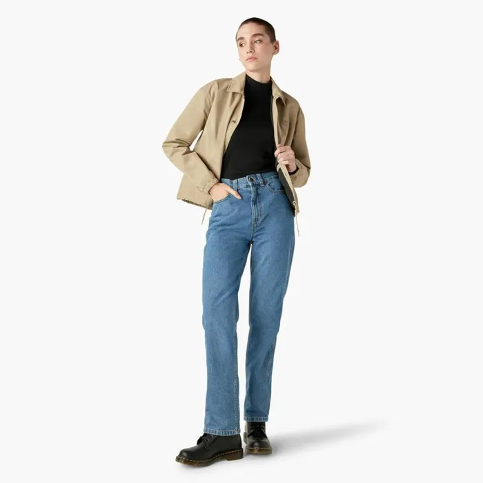 Womens Houston Relaxed Fit Jeans Chambray Light Blue Chambray Light Blue clb Women Dickies Jeans Womens Houston Relaxed Fit Jeans Chambray Light Blue Chambray Light Blue clb Women Dickies Jeans