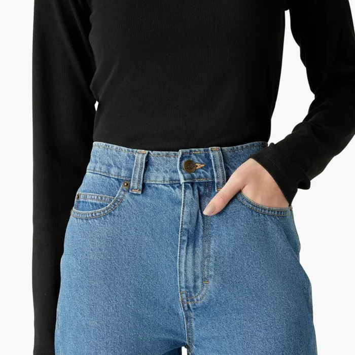 Womens Houston Relaxed Fit Jeans Chambray Light Blue Chambray Light Blue clb Women Dickies Jeans Womens Houston Relaxed Fit Jeans Chambray Light Blue Chambray Light Blue clb Women Dickies Jeans