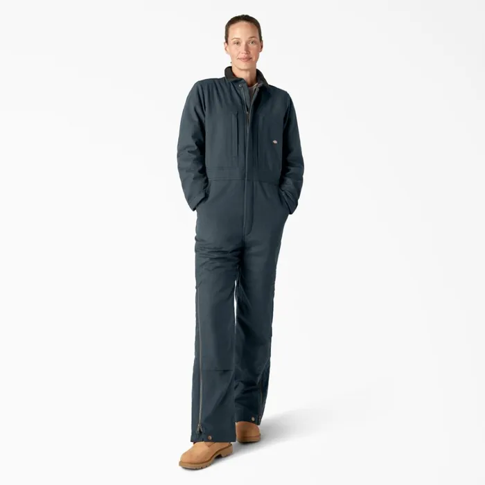 Womens Insulated Duck Canvas Coverall Diesel Gray Diesel Gray yg Women Dickies Coveralls Womens Insulated Duck Canvas Coverall Diesel Gray Diesel Gray yg Women Dickies Coveralls