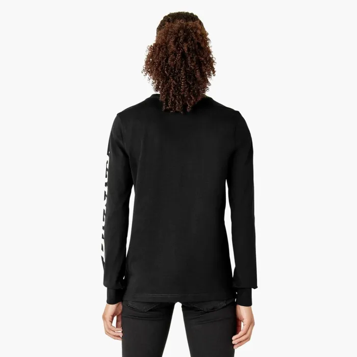 Womens Long Sleeve Heavyweight Graphic TShirt Black Black kbk Women Dickies TShirts Womens Long Sleeve Heavyweight Graphic TShirt Black Black kbk Women Dickies TShirts