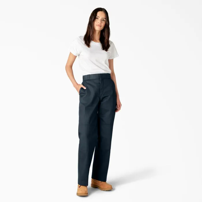 Womens Loose Fit Double Knee Work Pants Dark Navy Dark Navy dn Women Dickies Double Knee Womens Loose Fit Double Knee Work Pants Dark Navy Dark Navy dn Women Dickies Double Knee