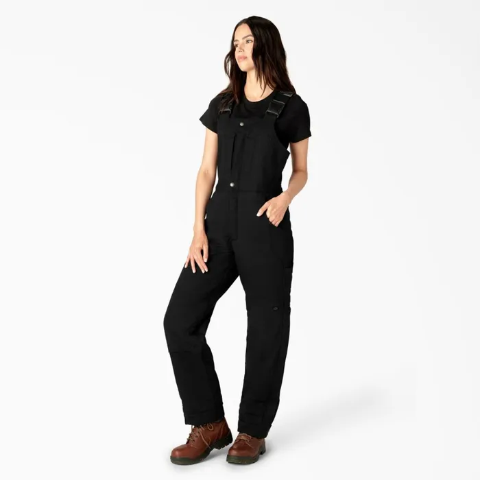 Womens Regular Fit Insulated Bib Overalls Black Black bkx Women Dickies Overalls Womens Regular Fit Insulated Bib Overalls Black Black bkx Women Dickies Overalls