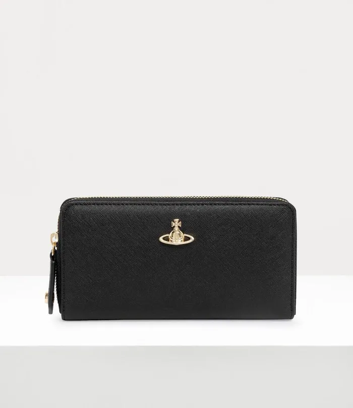 Women Saffiano Biogreen Cl Zip Round Wallet Black Vivienne Westwood Wallets And Purses Women Saffiano Biogreen Cl Zip Round Wallet Black Vivienne Westwood Wallets And Purses