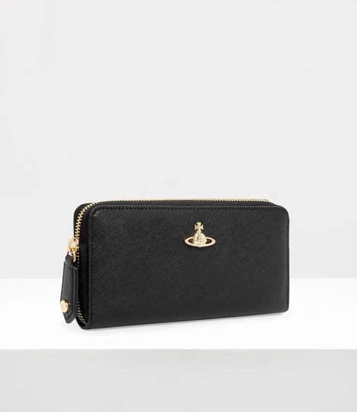 Women Saffiano Biogreen Cl Zip Round Wallet Black Vivienne Westwood Wallets And Purses Women Saffiano Biogreen Cl Zip Round Wallet Black Vivienne Westwood Wallets And Purses