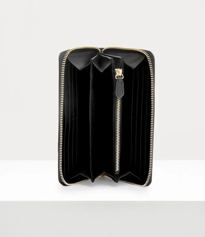 Women Saffiano Biogreen Cl Zip Round Wallet Black Vivienne Westwood Wallets And Purses Women Saffiano Biogreen Cl Zip Round Wallet Black Vivienne Westwood Wallets And Purses