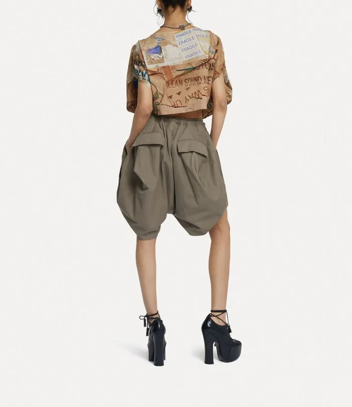 Women Saloon Shorts Khaki Vivienne Westwood Trousers And Shorts Women Saloon Shorts Khaki Vivienne Westwood Trousers And Shorts