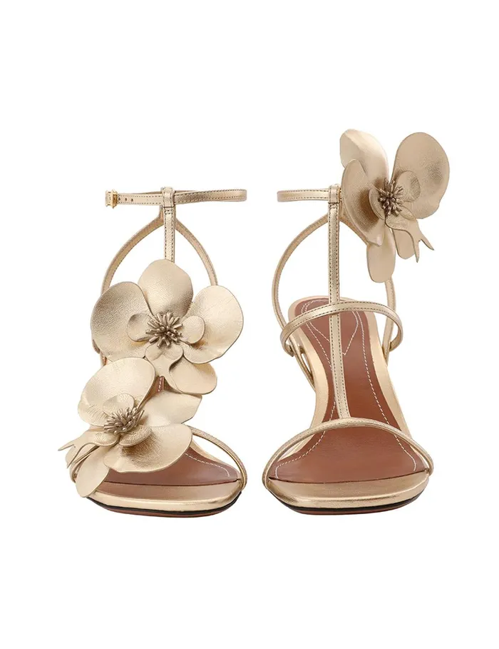Women Sandals Zimmermann Orchid Sandal 85 Gold