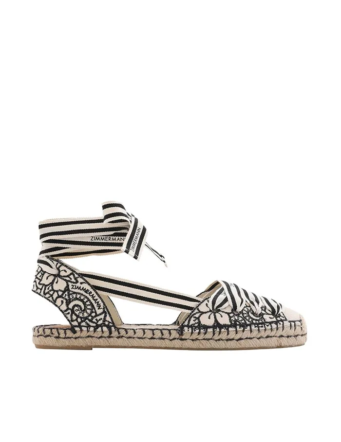 Women Sandals Zimmermann Sol Espadrille Onyx