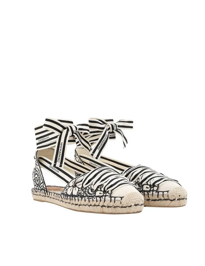 Women Sandals Zimmermann Sol Espadrille Onyx