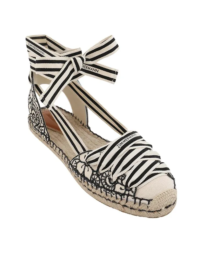Women Sandals Zimmermann Sol Espadrille Onyx