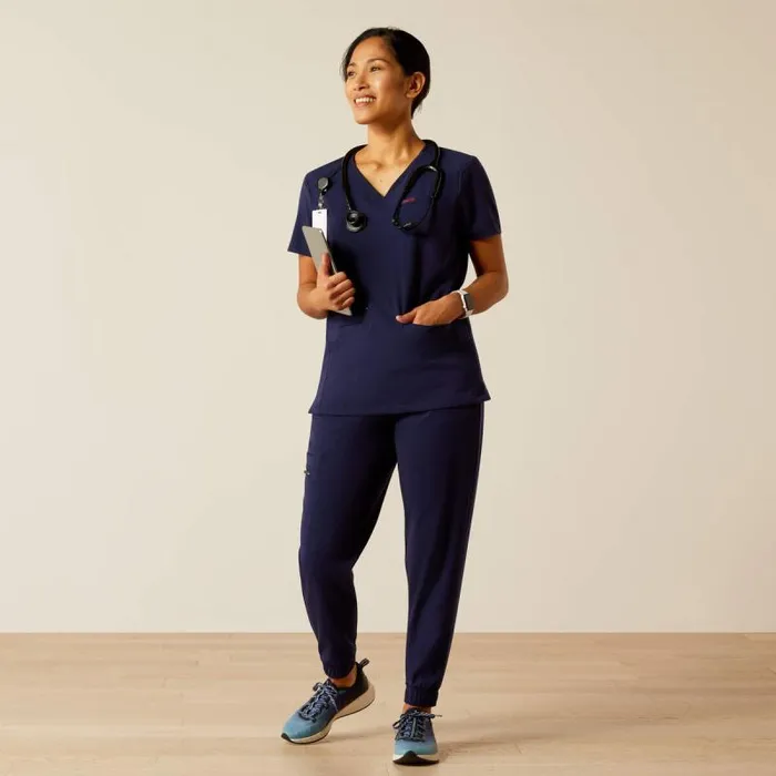 Women Scrubs Ariat Clara 6 Pocket Scrub Top Navy Women Scrubs Ariat Clara 6 Pocket Scrub Top Navy