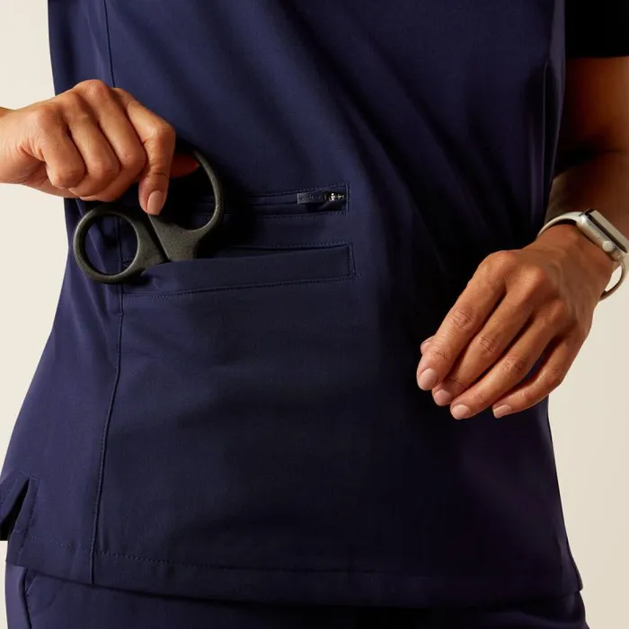 Women Scrubs Ariat Clara 6 Pocket Scrub Top Navy Women Scrubs Ariat Clara 6 Pocket Scrub Top Navy