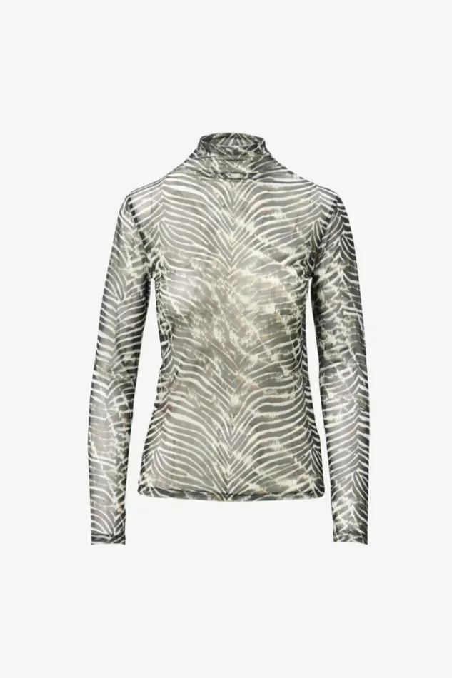 Women Shirts and Blouses Lala Berlin Longsleeve Carolyn Polyester Mix Dark Zebra Shibori Women Shirts and Blouses Lala Berlin Longsleeve Carolyn Polyester Mix Dark Zebra Shibori