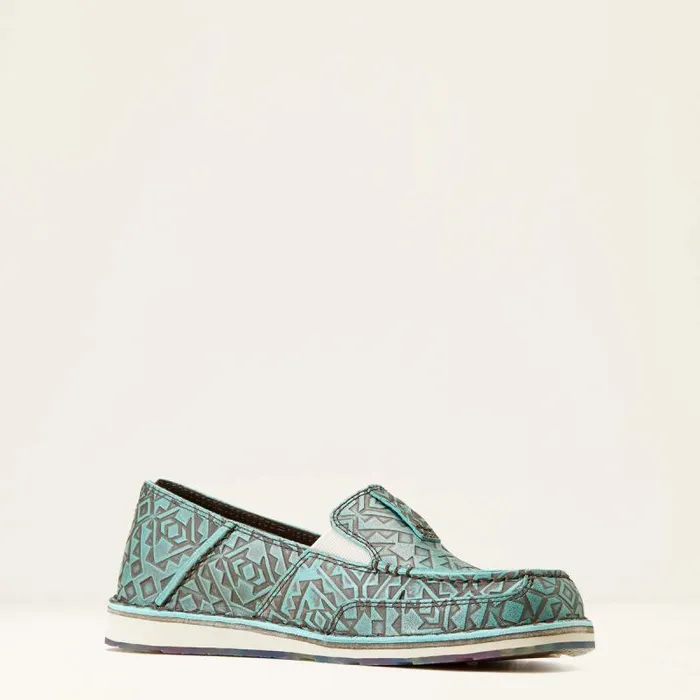 Women Shoes and Sneakers Ariat Cruiser Turquoise Blanket Emboss Women Shoes and Sneakers Ariat Cruiser Turquoise Blanket Emboss