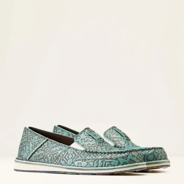 Women Shoes and Sneakers Ariat Cruiser Turquoise Blanket Emboss Women Shoes and Sneakers Ariat Cruiser Turquoise Blanket Emboss
