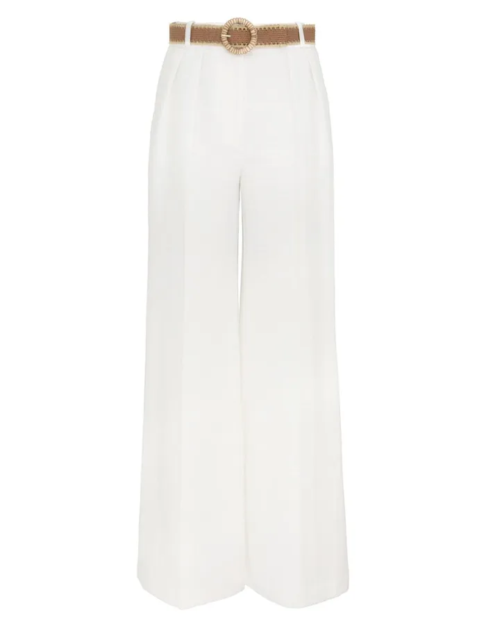 Women Shorts and Pants Zimmermann Acacia Flare Pant Ivory