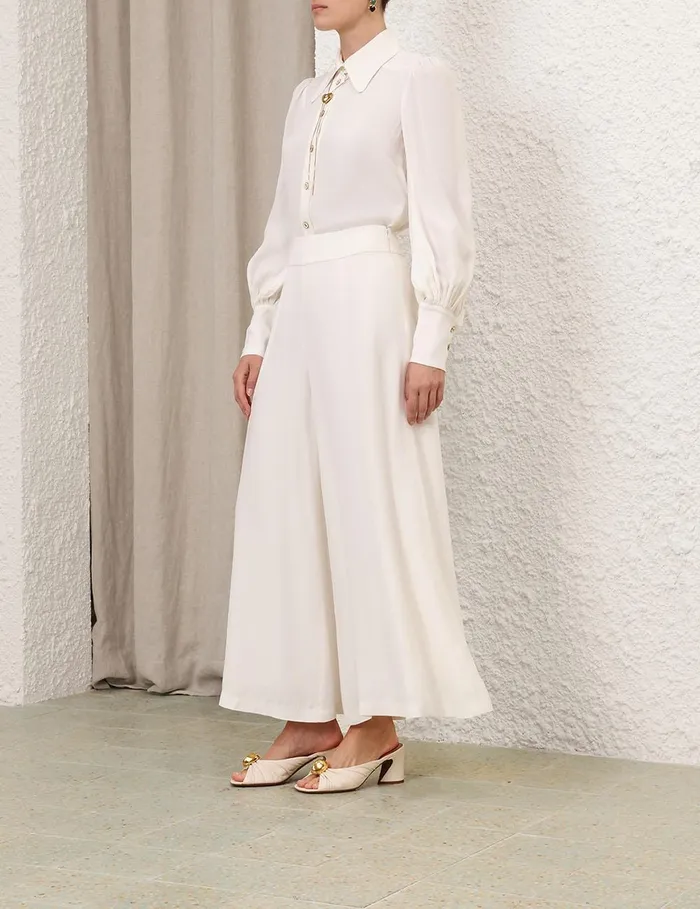 Women Shorts and Pants Zimmermann Culotte Cream