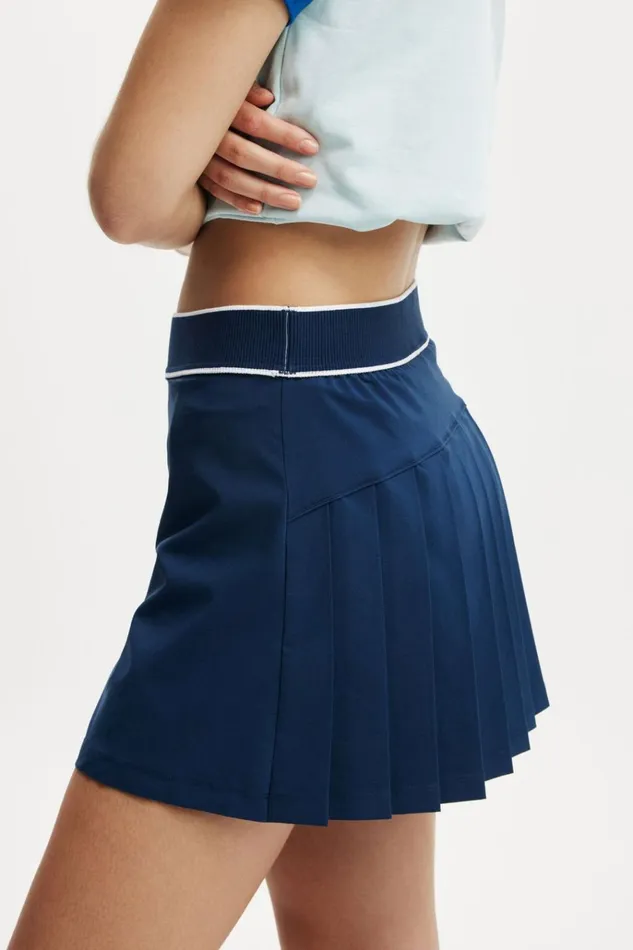 Women Shorts and Skirts Cotton On Pleated Ace Skirt Dark Water