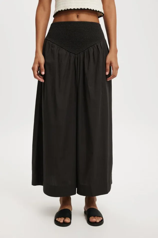 Women Skirts Cotton On Vinnie VWaist Maxi Skirt Washed Black