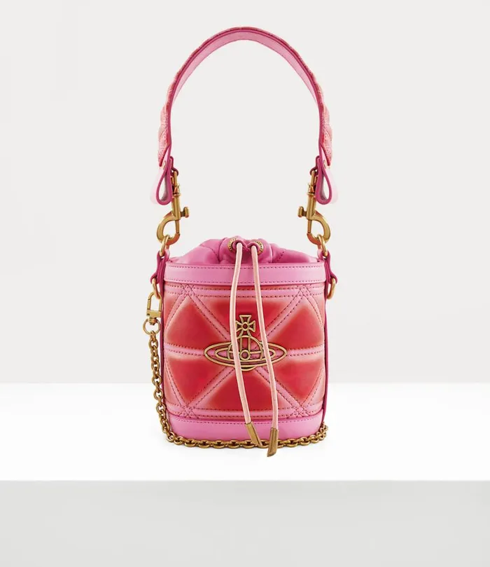 Women Small Kitty Bucket Bag Pinkred Vivienne Westwood Handbags Women Small Kitty Bucket Bag Pinkred Vivienne Westwood Handbags