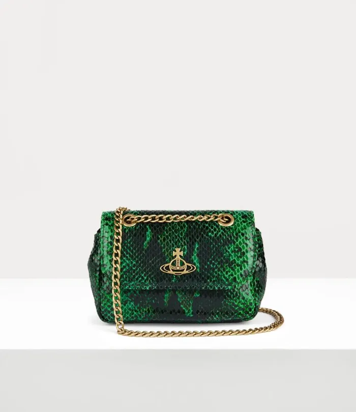 Women Small Purse With Chain Green Vivienne Westwood Wallets And Purses