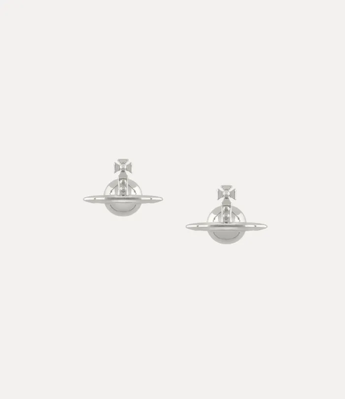 Women Solid Orb Earrings Platinum Vivienne Westwood Classic Styles