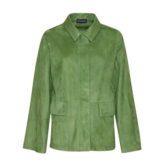 Women Suede Jacket Verde Fratelli Rossetti View All