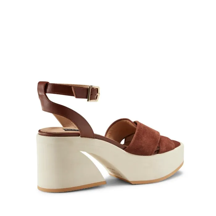 Women Suede Wedge Sandal Cognac Fratelli Rossetti Sandals Women Suede Wedge Sandal Cognac Fratelli Rossetti Sandals