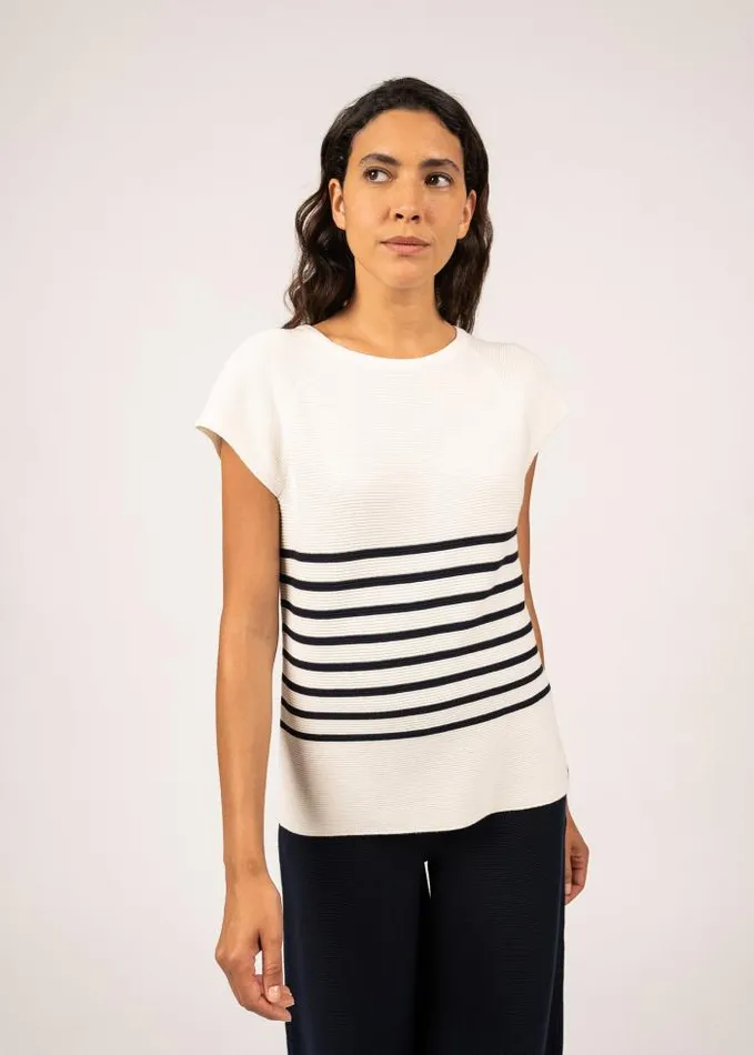 Women Summer Collection Saint James EVA Ivory Navy
