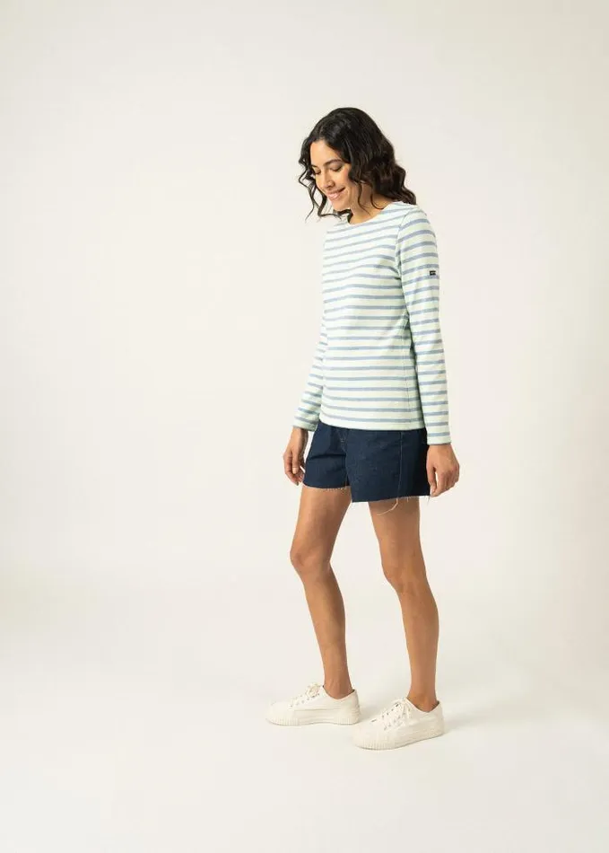 Women Summer Collection Saint James MERIDAME II Aloe Vera Denim
