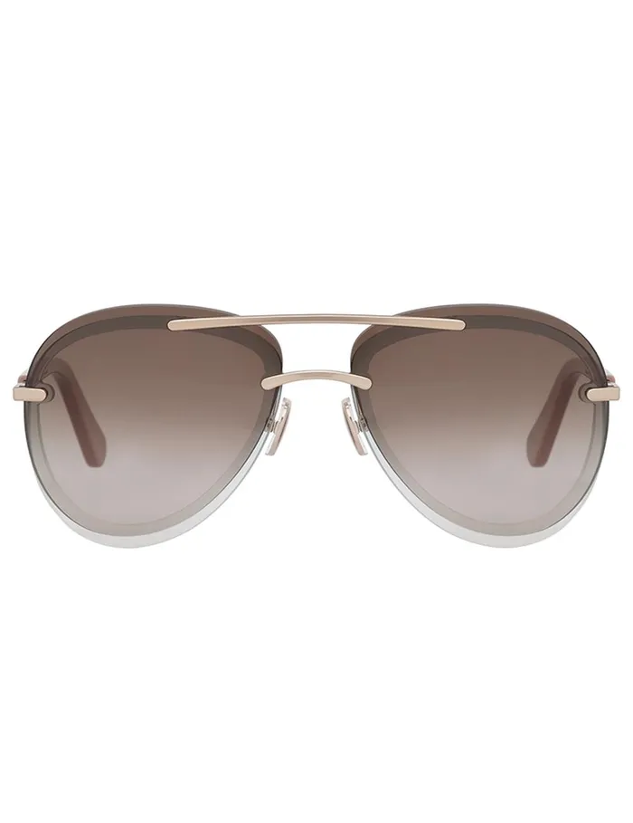Women Sunglasses Zimmermann Gleam Aviator Caramel