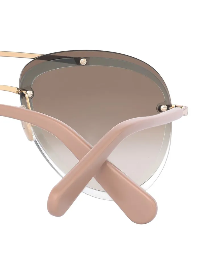 Women Sunglasses Zimmermann Gleam Aviator Caramel